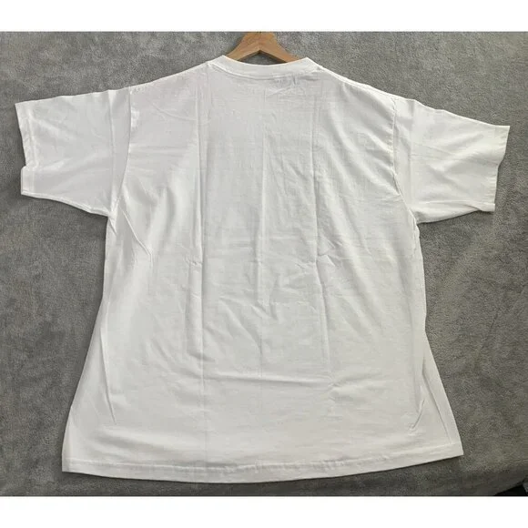 Vintage Jerzees Shirt Mens Large Air & Space Museum Tee White Smithsonian 1998 - Picture 7 of 7